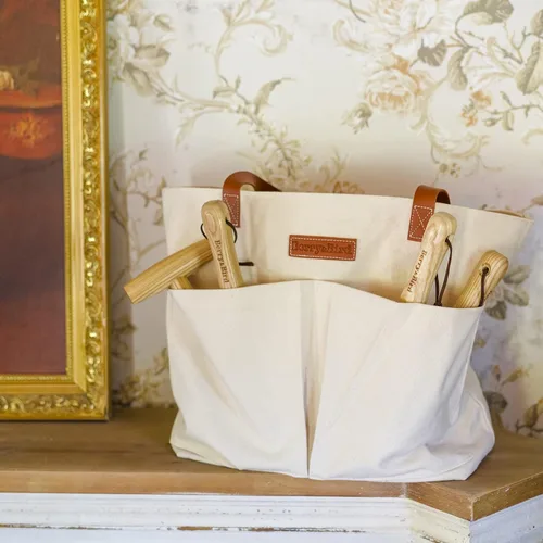 Miniatura 7 de Berry&Bird Bolsa de herramientas de jardín, bolsa de jardín de lona con bolsillos, bolsa de almacenamiento de herramientas multiusos resistente al
