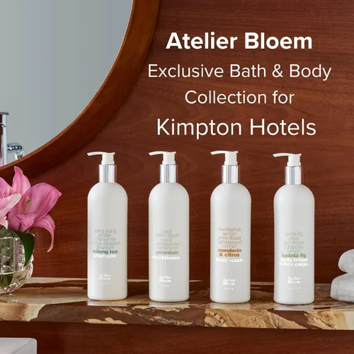Miniatura 3 de Atelier Bloem - Acondicionador fortalecedor de geranio, colección Kimpton Hotel, baño y cuerpo, albahaca, manzana verde, neroli, sándalo, cardamomo