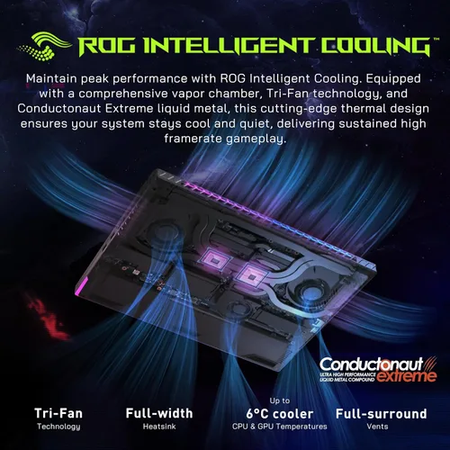 Miniatura 6 de ASUS ROG Strix G16 16" WUXGA 165Hz - Laptop para juegos, GeForce RTX 5070 8GB GDDR7, AMD Ryzen 9 8940HX, 16GB DDR5, 2TB de almacenamiento