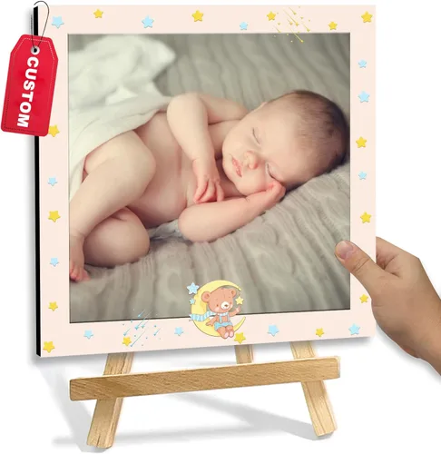 Miniatura 11 de Marco de fotos personalizado con soporte, impresión de imagen personalizada, regalos de fotos personalizados para decoración del hogar, exhibición
