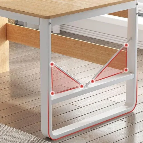 Miniatura 7 de Escritorio rectangular de oficina con 3 cajones, mesa de estudio, escritorio para estudiantes, escritorio para escribir, laptop, oficina en casa