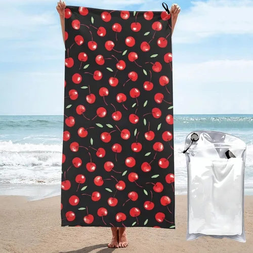 Miniatura 26 de Dujiea Toalla de playa de microfibra, toallas de baño grandes con diseño floral de caballo 3D para mujeres y hombres, toallas de baño de secado