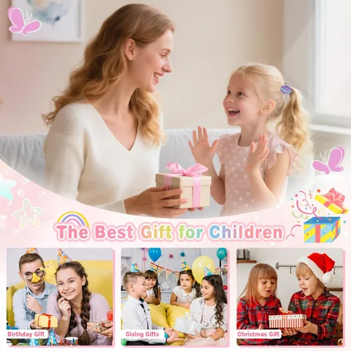 Miniatura 7 de Unbednigt Paquete de 6 pinzas para el cabello para niñas pequeñas, juego de pinzas de garra con temática de postre, accesorio de peinado sólido