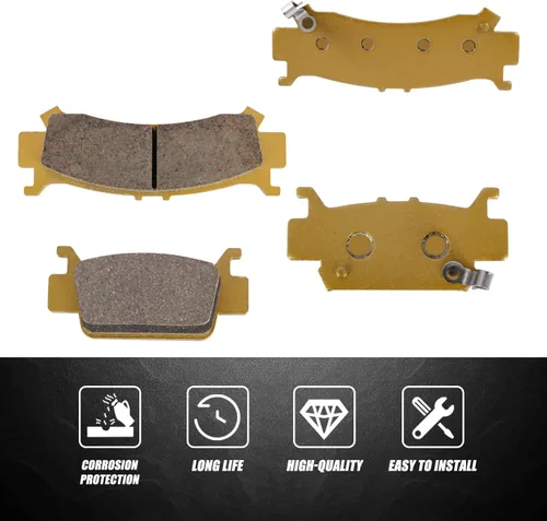 Miniatura 5 de Pastillas de freno compatibles con Honda Pioneer 1000, Pioneer 1000-5 2016-2024 Honda Talon 1000R 1000X 2019-2024 - Reemplaza 06451-HL4-A01