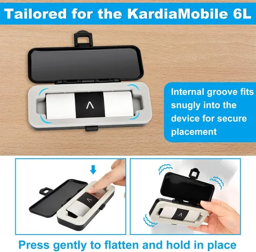 Miniatura 3 de iGuerburn Estuche Duro Solo para KardiaMobile 6L / 6L Max, Estuche Personal de EKG de 6 Conducciones KardiaMobile, Seguro de Llevar y Proporciona