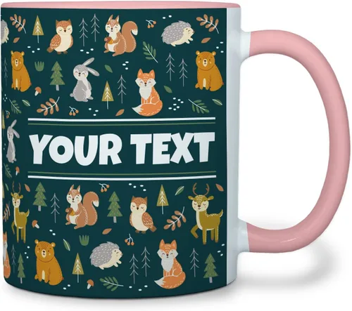 Miniatura 42 de Taza personalizada para niños – Mariposas – Nombre/texto personalizado, chocolate caliente de cerámica, cacao/taza de café para niñas, regalo