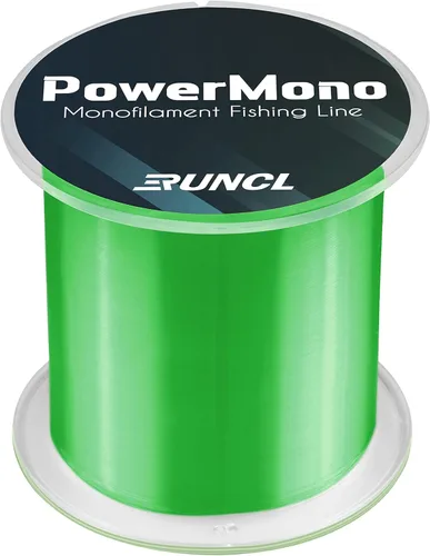 Runcl PowerMono - Línea de pesca monofilamento de 300/500/1000 yardas, máxima resistencia, amortiguación de sacudidas, suspensión en agua, nudos