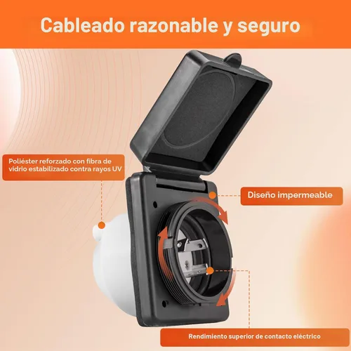 Miniatura 5 de Enchufe de alimentación Twist Lock para RV de 30 AMP, entrada de energía de 125V/120V, entrada de energía para RV con 3 pines de acero inoxidable