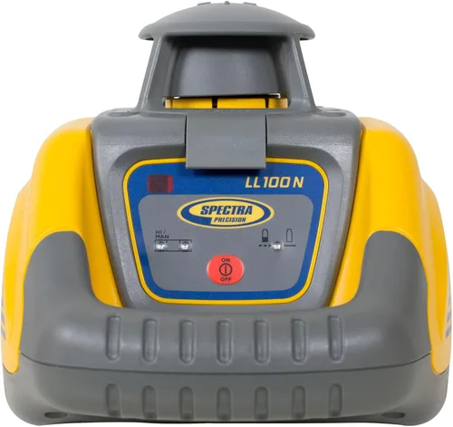 Spectra Precision LL100N Nivel láser, láser autonivelante con receptor HR320, abrazadera de varilla C59, baterías alcalinas, estuche de transporte,