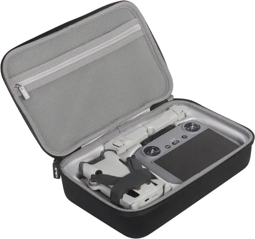 Miniatura 8 de JSVER Estuche de transporte para DJI Mini 3 Pro/Mini 3 - Estuche de almacenamiento de viaje de carcasa dura con control remoto RC/RC-N1 y accesorios