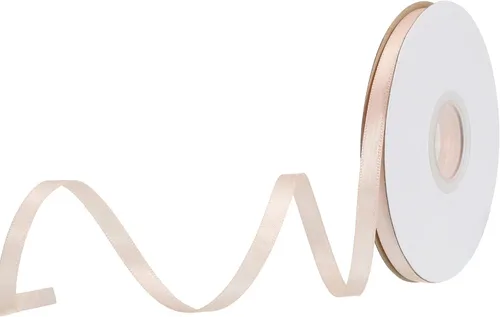 Miniatura 310 de MECCANIXITY Cinta de satén de 3/8 pulgadas de 50 yardas, de grogrén, de seda sólida, fina para ramo de boda, para regalo del día de San Valentín