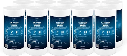 Miniatura 15 de Ronaqua Cartucho de filtro de agua de repuesto de sedimentos grandes de 20 x 4.5 pulgadas, 5 micras, certificado NSF, para toda la casa, compatible