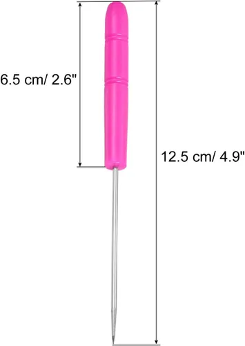 Miniatura 3 de PATIKIL Raqueta de bádminton Herramienta de guía de cuerda de raqueta de tenis Rosa Rojo