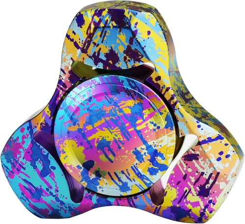 Miniatura 20 de FREELOVE Spinner de metal premium para adultos, giratorio silencioso pesado de acero inoxidable con rodamiento de precisión, pequeño juguete