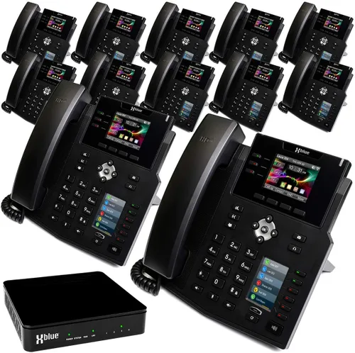 Miniatura 9 de Xblue QB1004 - Paquete de sistema QB con 4 teléfonos IP IP9g, incluyendo asistente automático, correo de voz, extensiones de teléfono celular