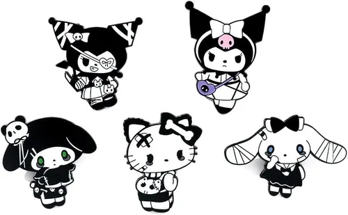 Broche de gatito esmaltado con solapa Kawaii de dibujos animados Pins Ropa Mochila Decoración Accesorios Regalo para Niñas Niños Mujeres