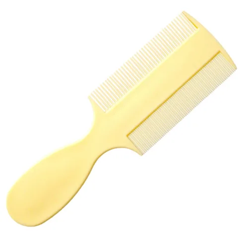 Miniatura 8 de Vakly Peine de dientes finos (paquete de 3) – Peine de bebé de doble cara con asa, peine extrafino para piojos y caspa para cuna, recién nacidos
