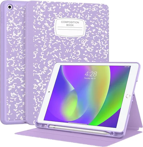 Miniatura 15 de Supveco Funda para iPad de 9ª/8ª/7ª Generación 10.2 pulgadas (Modelo 2021/2020/2019) con Soporte para Lápiz, Funda Folio Premium con Soporte