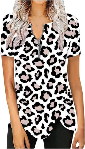 Camiseta de manga corta transpirable para mujer, con estampado de Pascua, ajuste clásico, cuello redondo