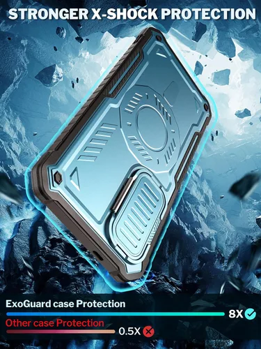 Miniatura 6 de ExoGuard Funda para Samsung Galaxy S24 Plus con protector de pantalla, funda protectora de goma de cuerpo completo con cubierta de cámara y función