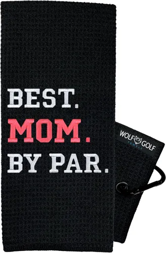 Miniatura 12 de Wolf Golf Towels - Toalla de golf Best Papa by Par - Accesorios de golf para hombre - Regalos de golf para hombres - Toalla de golf divertida