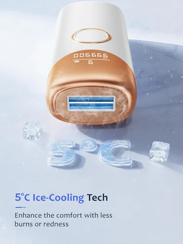 Miniatura 4 de Ubroo Depilación láser, dispositivo de depilación IPL con enfriamiento de hielo de 41.0 °F, depilación láser en casa para mujeres y hombres, uso