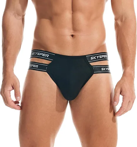 Miniatura 118 de SKYSPER Jock Strap Athletic Supporter para hombres Sexy Jockstrap Ropa interior masculina
