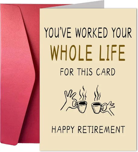 Miniatura 8 de Joycard Divertida tarjeta de despedida para él/ella, tarjetas de jubilación humorísticas para compañeros de trabajo y amigos, divertida tarjeta