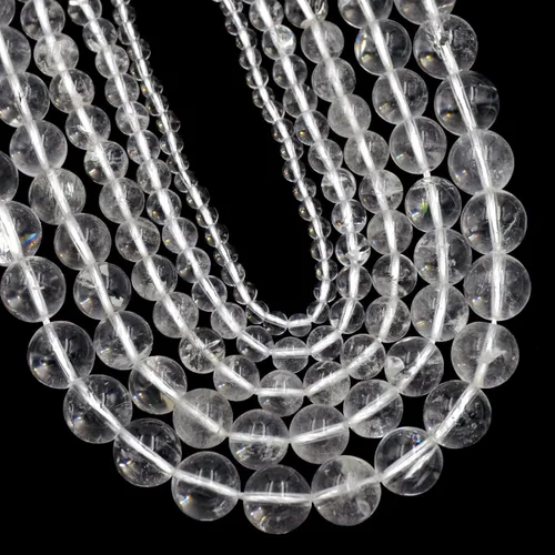 Miniatura 23 de AD Beads Cuentas redondas sueltas de piedras preciosas naturales de 15 pulgadas para pulseras, collares, aretes, manualidades, manualidades