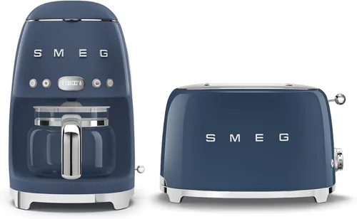 Miniatura 14 de Smeg Paquete de cafetera de goteo retro y tostador de 2 rebanadas (negro)