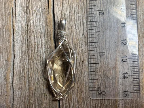 Miniatura 51 de 66 necklace pendant gemstones choose from moldavite, citrine, or herkimer diamond