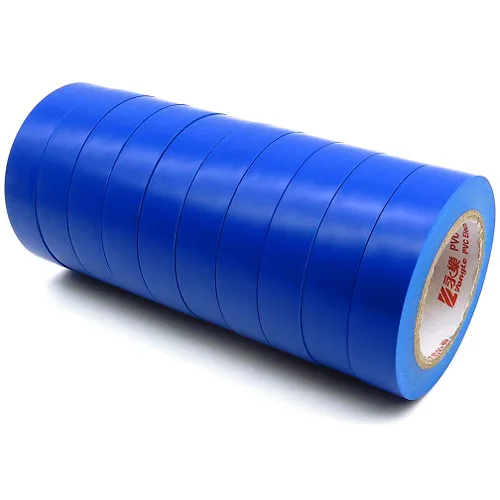 Miniatura 13 de Maveek 10 rollos de cintas eléctricas de PVC, autoadhesivas, impermeables, aislantes amarillas, clasificadas hasta 600 voltios y 176 °F, 0.6 x 49.2