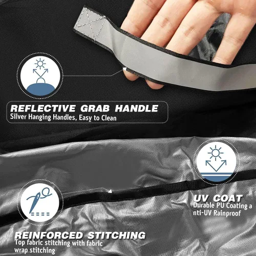 Miniatura 2 de Cubierta de parrilla de gas para barbacoa de 30 pulgadas para parrilla exterior, resistente al agua, resistente a los rayos UV, cubierta