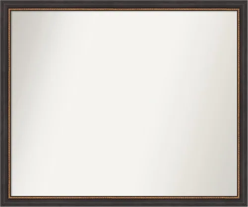 Miniatura 224 de Amanti Art Espejo de baño negro para sobre el fregadero, 23 x 23 pulgadas, espejo cuadrado negro Ashton, marco de madera tradicional mediano, se