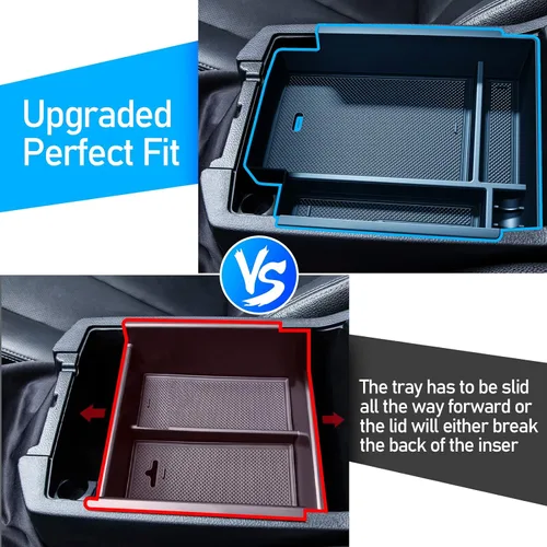 Miniatura 2 de DIAMOOKY Organizador de consola central mejorado para Toyota 4Runner 2024 2023 2022 2021 2020 2019 2018 2017 2016-2010, bandeja de accesorios