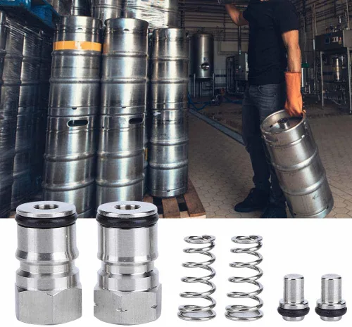 Miniatura 9 de Poste de barril de bloqueo de bola de acero inoxidable 304 Acero inoxidable Homebrew Keg Lock Post Adaptador de conector de poste de bloqueo de bola