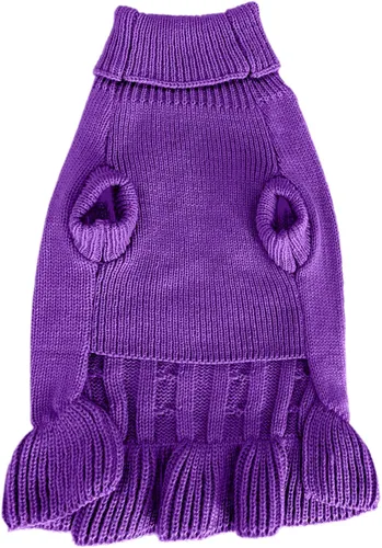 Miniatura 6 de Chborchicen - Suéteres de punto para perros pequeños, suéter de punto para mascotas, gatos, cálido, sudadera para perro, ropa de invierno, suéter