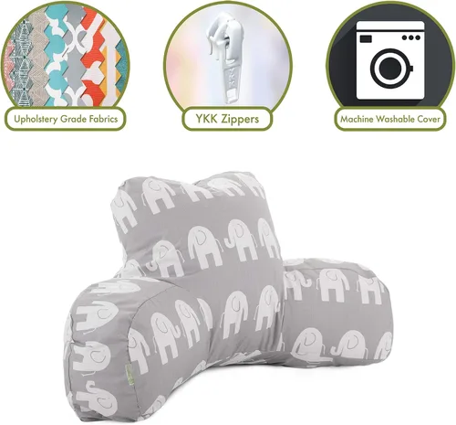Miniatura 2 de Majestic Home Goods Ellie - Almohada de lectura, color gris