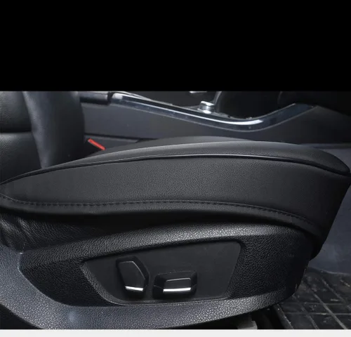 Miniatura 8 de Funda de asiento delantero de automóvil de piel sintética de lujo, para la mayoría de sedanes y SUV, asiento individual sin respaldo, 1 unidad