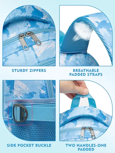 Miniatura 44 de BLUEFAIRY - Mochilas para niños y niñas, escuela primaria, jardín de niños