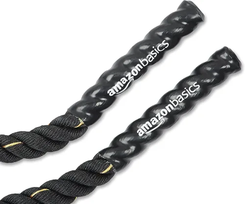 Miniatura 6 de Amazon Basics - Cuerda de batalla para entrenamiento en el gimnasio en casa, equipo de entrenamiento de ejercicio
