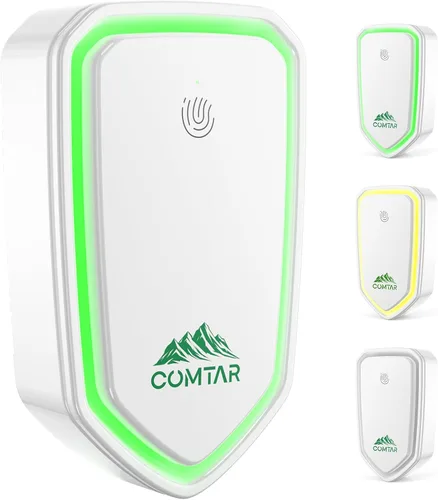 Ionizadores de aire para el hogar (paquete de 4), sistema de filtración de iones negativos, ambientador silencioso para dormitorio, oficina, cocina,