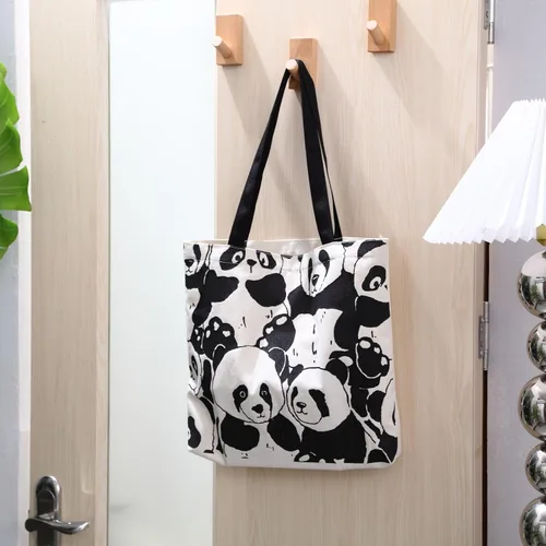 Miniatura 5 de Bolso de mano estético de lona con cremallera para mujer, bolsas de hombro de viaje con compartimentos