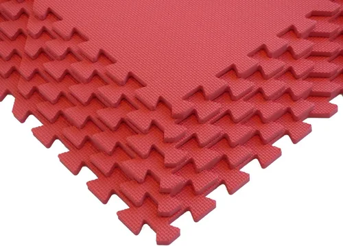 Miniatura 31 de Tapete de entrenamiento con baldosas de espuma entrelazados para pisos de gimnasios. Excelente para pilates, yoga, aeróbica, cardio, entrenamiento