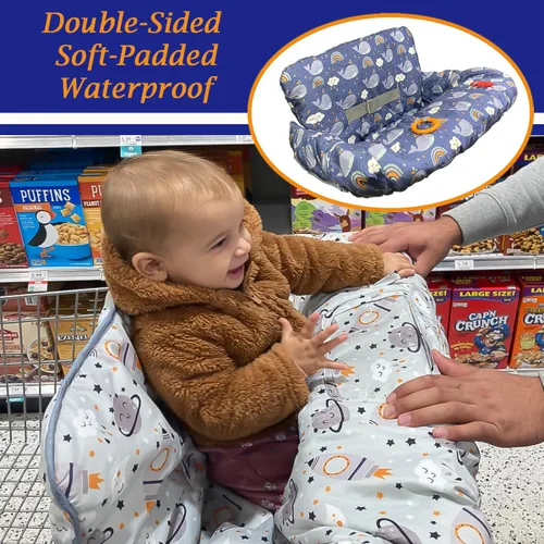 Miniatura 6 de Funda para carrito de compras para bebé, cubierta para carrito de compras para bebé niño y bebé niña, cubierta para silla alta para bebé y niño Gris