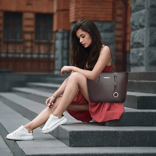 Miniatura 2 de Montana West Bolso de mano para mujer bolso de hombro de cuero vegano tamaño grande y mediano juego de 2 monederos