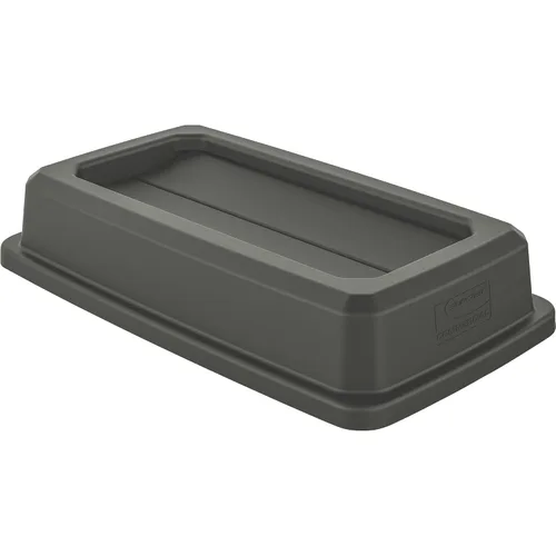 Miniatura 5 de Suncast Commercial Tapa de resina con tapa doble abatible para botes de basura delgados de 23 galones, diseño a presión para una fácil eliminación