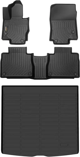 Miniatura 59 de Alfombrillas de TPE para Toyota Highlander 2014-2019 7 y 8 asientos, protección para todo tipo de clima, forros de piso de automóvil resistentes
