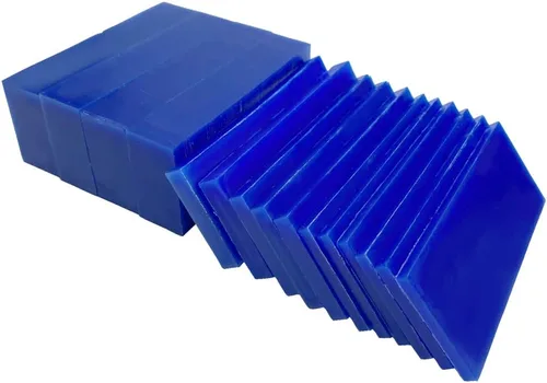 Miniatura 10 de Bloque de cera para tallar cera perdida, herramienta de moldeo de joyería, molde para esculpir 1 libra (rebanadas de cera verde)