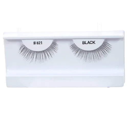 Miniatura 28 de 100 pares de pestañas postizas 100% cabello humano negro natural #747S Negro-747S